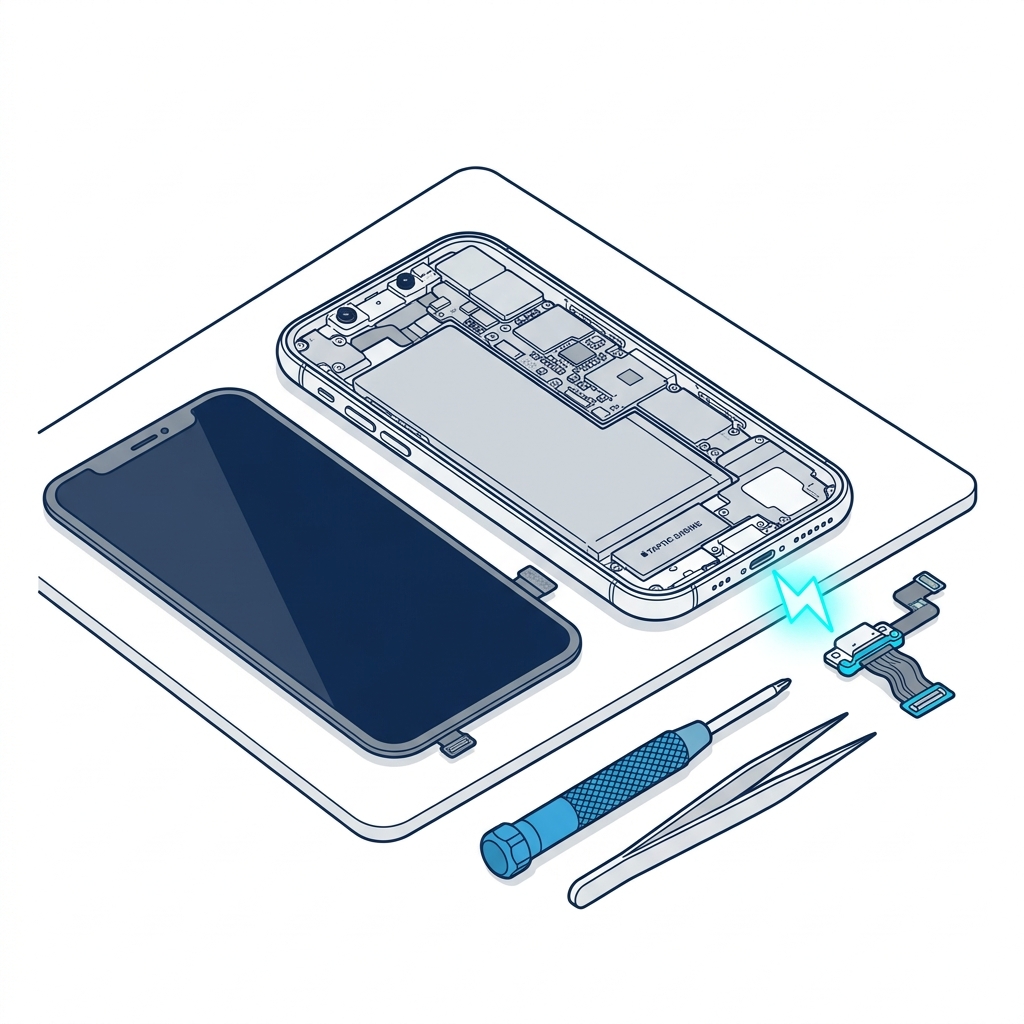 Apple iPhone Ladebuchse Reparatur Austausch ServiceINN